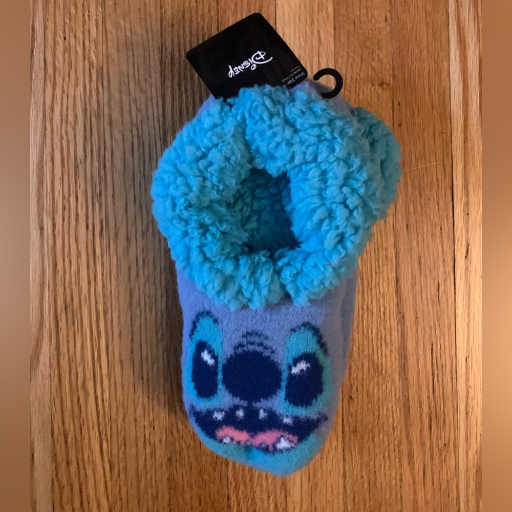 Cozy Disney Stitch Teddy Fur Slipper Socks.